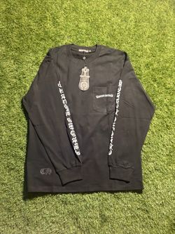 Chrome, hearts, black, and white long sleeve M OR L