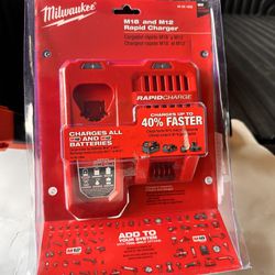 📌Milwaukee M12 and M18 12-Volt/18-Volt Lithium-Ion Multi-Voltage Rapid Battery Charger(PRECIO FIRME NO MENOS 👉$50