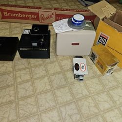Kodak Movie Camera, 8mm Movie Projector With Bell &Howell Slide Machine