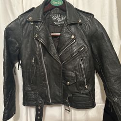 Earl Wild Rider Leather Jacket Size Small 