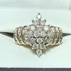 Diamond Ring 2 Ct 14 Gold 
