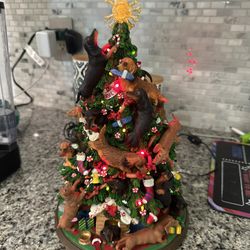Danbury Mint Dachshund Christmas Tree