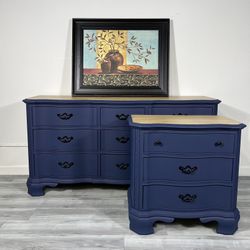 Gorgeous 2 Piece Large American Drew Dresser Set 🇺🇸 — Solid Wood 💙