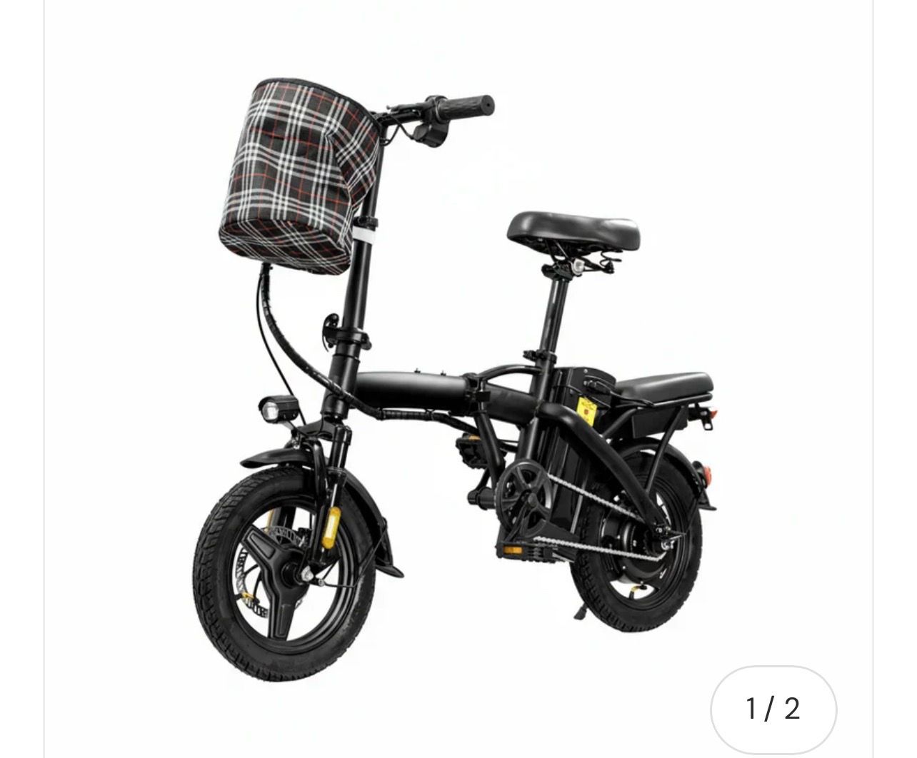 Folding Electric Bike for Adults, 500W Motor 25MPH & 35Miles Long Range, 14” Mini E-Bike with Removable 48V 576Wh Battery, UL Certified Electric Bicyc