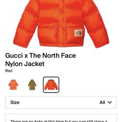 GUCCI x TNF NYLON DOWN JACKET