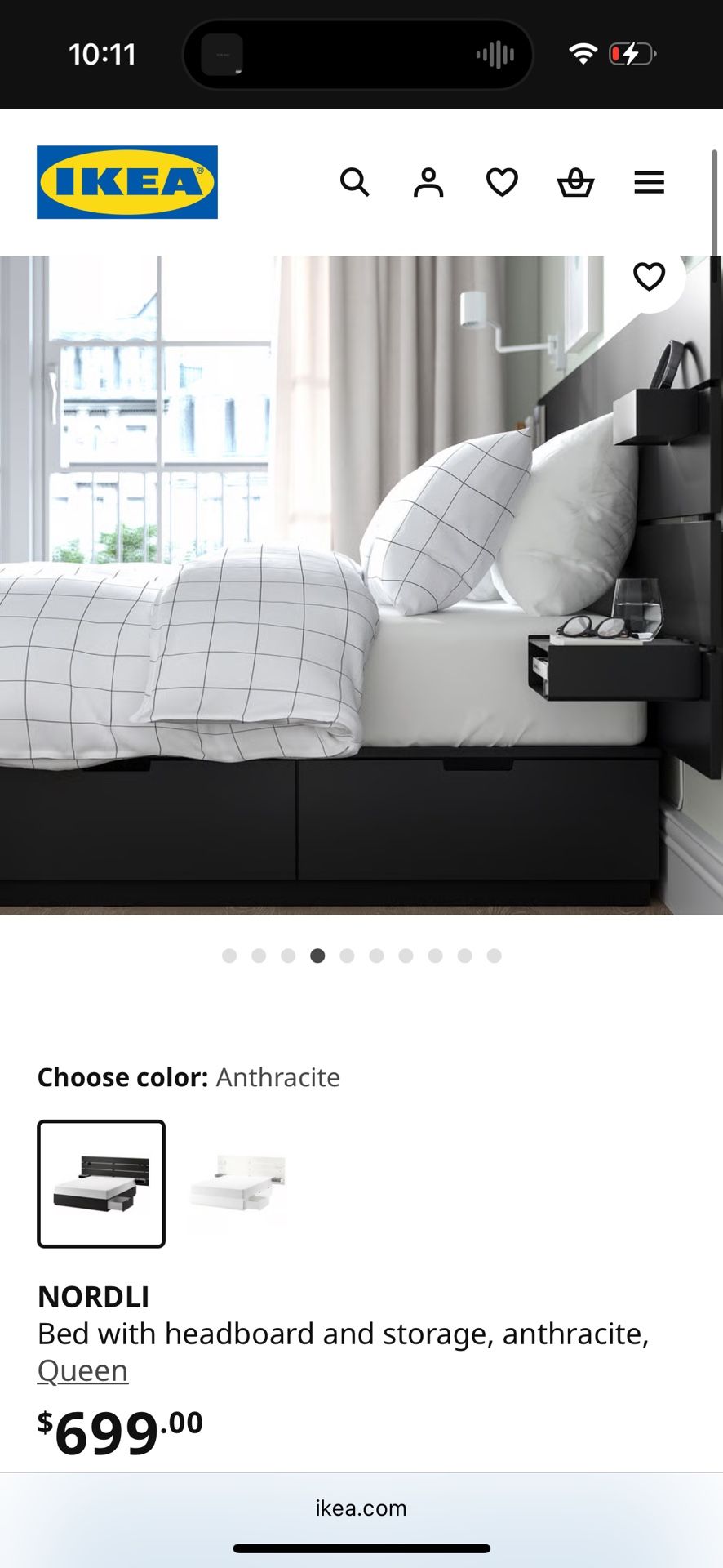 Queen bed Frame With Headboard