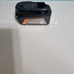 Ridgid Max output lithium battery 18V 4AH