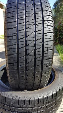 (2) 285/45/22 BRIDGESTONE DUELER 99-100% TREAD