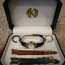 Anne Klein II Women’s Watch Set – Interchangeable Bands