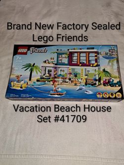 Brand New Factory Sealed Lego Friends Vacation Beach House Set #41709