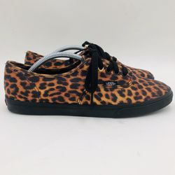 Vans Leopard Animal Print Skateboard Shoes Womens 9 Mens 7.5