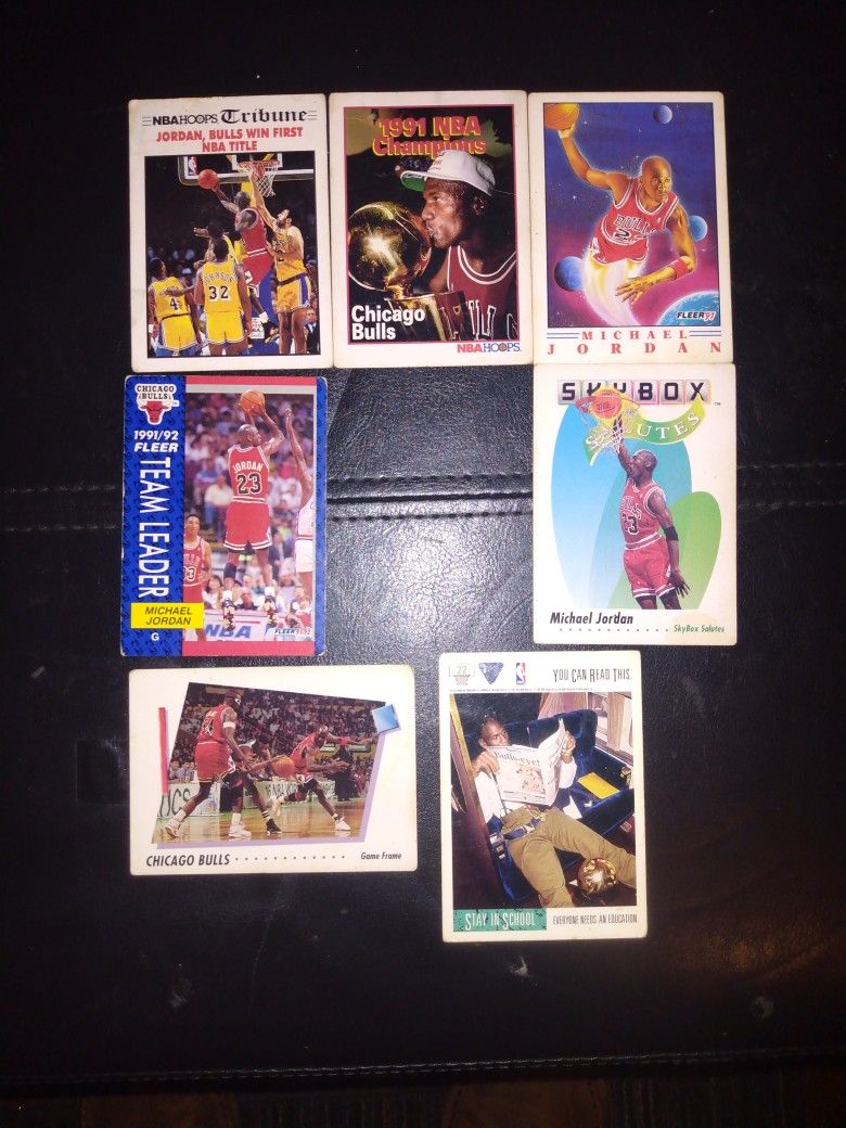 7 Michael Jordan Basketball Cards