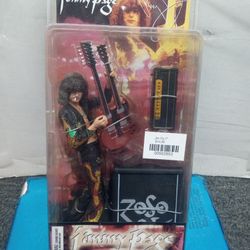 Led Zeppelin - Jimmy Page, NECA 2006 NIP Action Figure, Guitar, ZoSo Amp