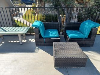 OUTDOOR TABLE AND CHAIRS