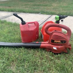 Leaf Blower And Gas Tanks