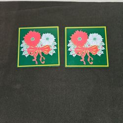 Vintage RANGE KLEEN Christmas Hot PADS