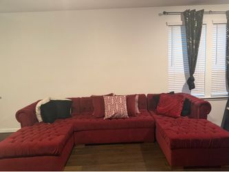 Red sectional