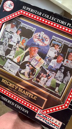 Mickey Mantle Plaque
