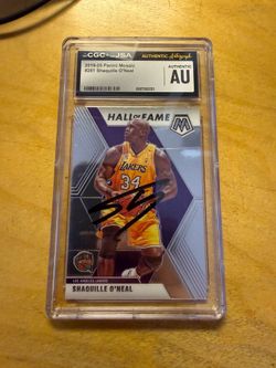 La Lakers Shaq auto cgc authentic