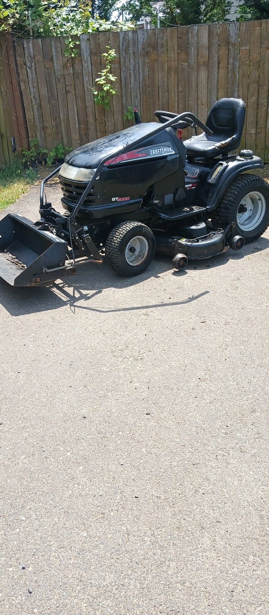 Riding Lawn Mower With Front Scoop
