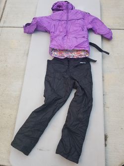 Snowboard pants and jacket.