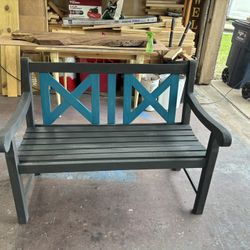 Wooden Bench. Refinished 