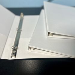 White Binder (3 count)