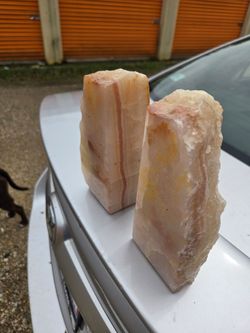 Crystal book ends