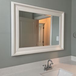 White Bathroom Mirror