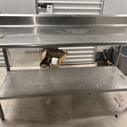 Stainless commercial table