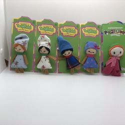 Wholesale NEW Bulk Lot 250 Dolls (50 of Ea) Half Pint Pocket Pal  3 1/2” Fabric Wholesale Lot