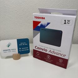 New Toshiba Canvio Advance 1TB Portable External Hard Drive USB 3.0, 1TB, Green 