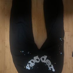 Black Sp5der sweatpants