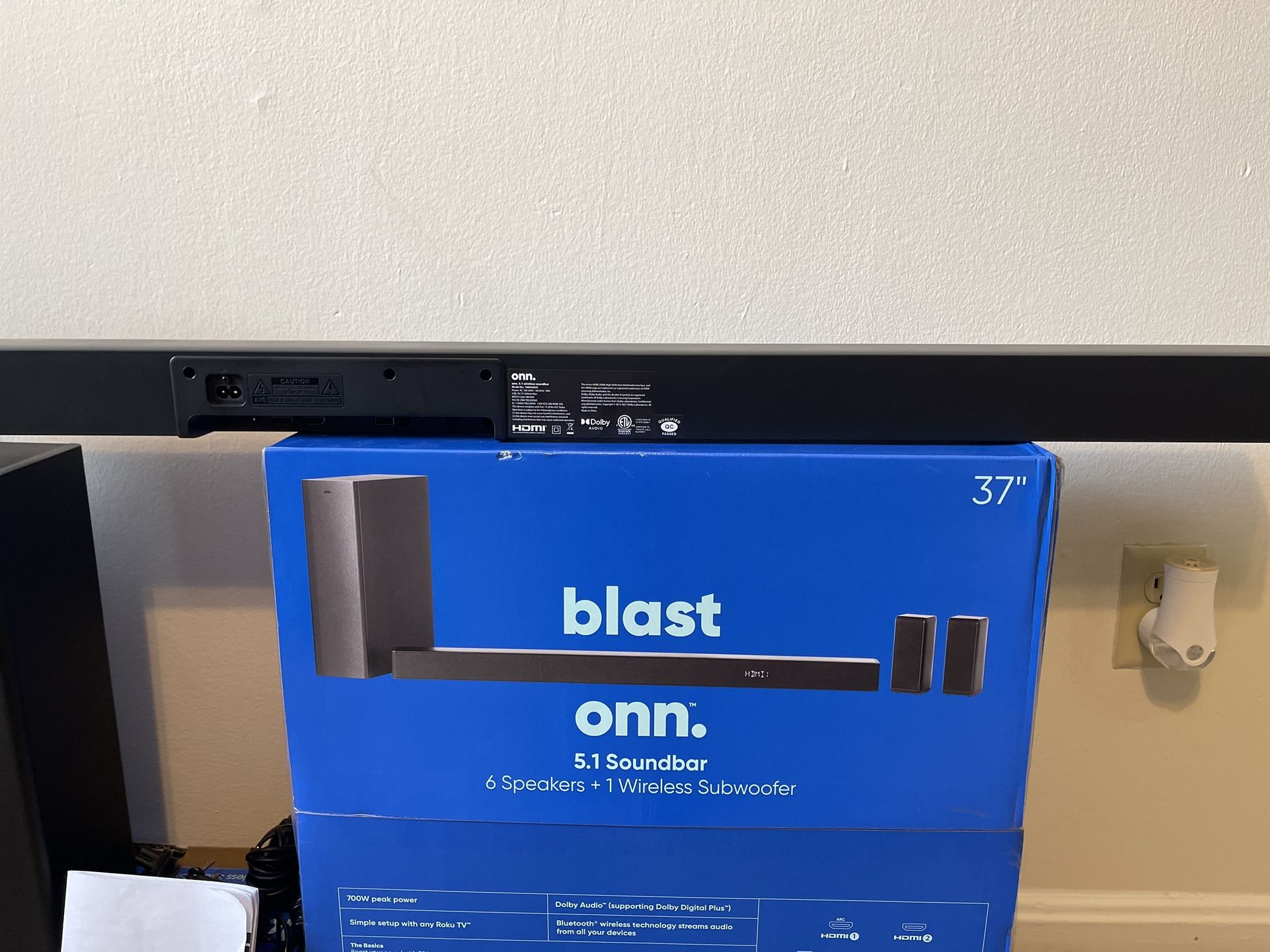 ONN 5.1 Surround sound Sound Bar System