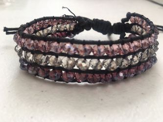 Adjustable bracelet shades of purple NEW