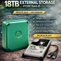 18TB External Enterprise Drive – Mac & PC Ready