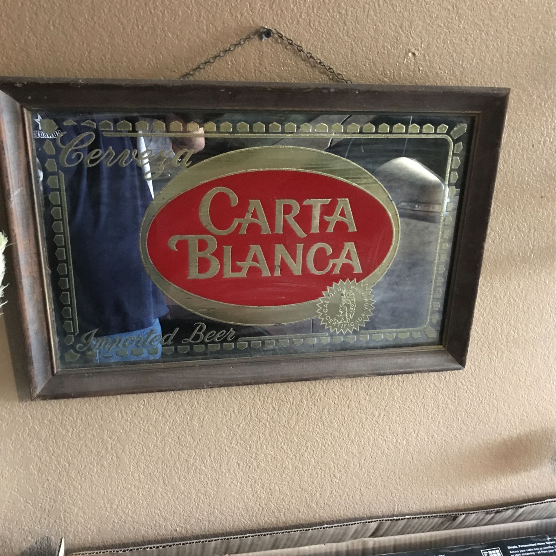 Antique Carta Blanca Mirror 