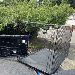 XXL Large Dog Kennel Crate Collapsible Like New 48”L by 30”W by 32” H