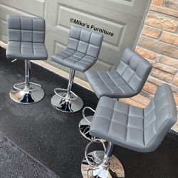 New Adjustable Bar Stools (3 Colors Available ) Black White Gray 