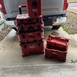 Whole Set Milwaukee Packout 7 Boxes 