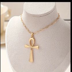 Ankh Egyptian Pendant And necklace 
