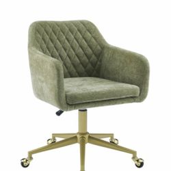 Linon Modern Velvet Desk Chair — Sage Green