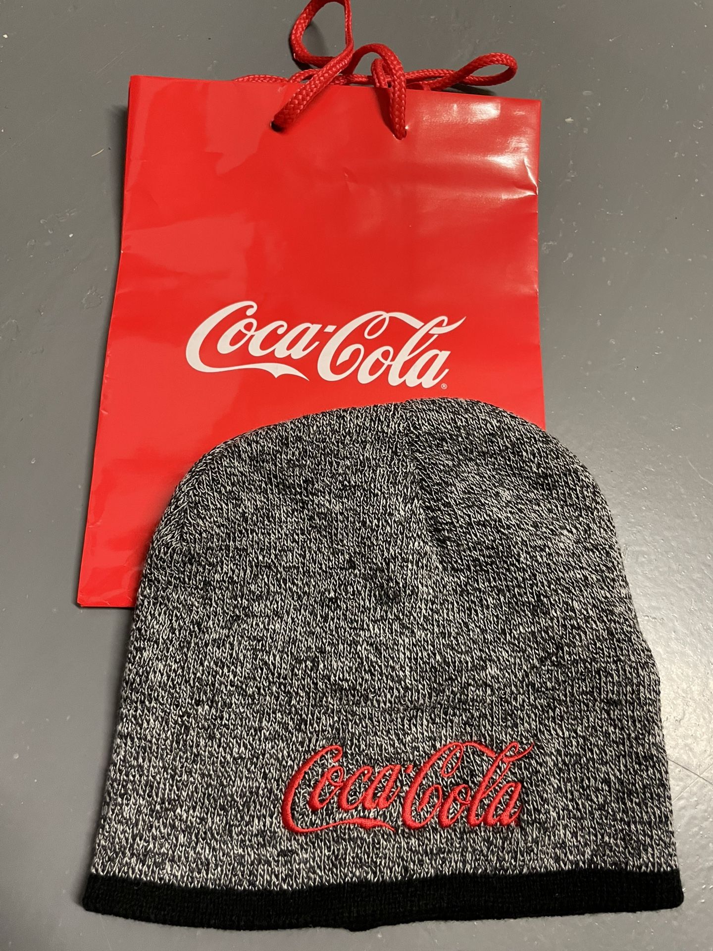 Coca- Cola Beanie With Gift Bag