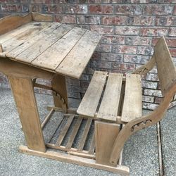Antique School Desk