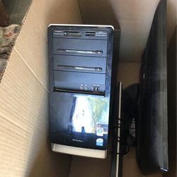 Working CPU Computer And Monitor