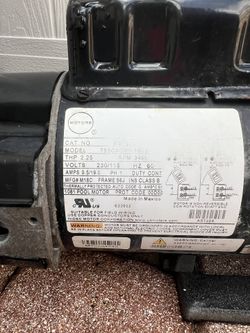 US Motor Pool Motor 1 HP C Face