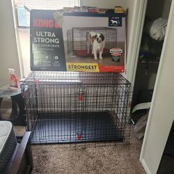 XL DOG CAGE BARELY USED