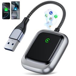 Wireless Carplay Adapter & Android Car Wireless Adapter, Guowo 2-in-1 Converts Wired to Wireless