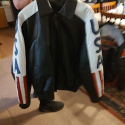 USA Leather Jacket 