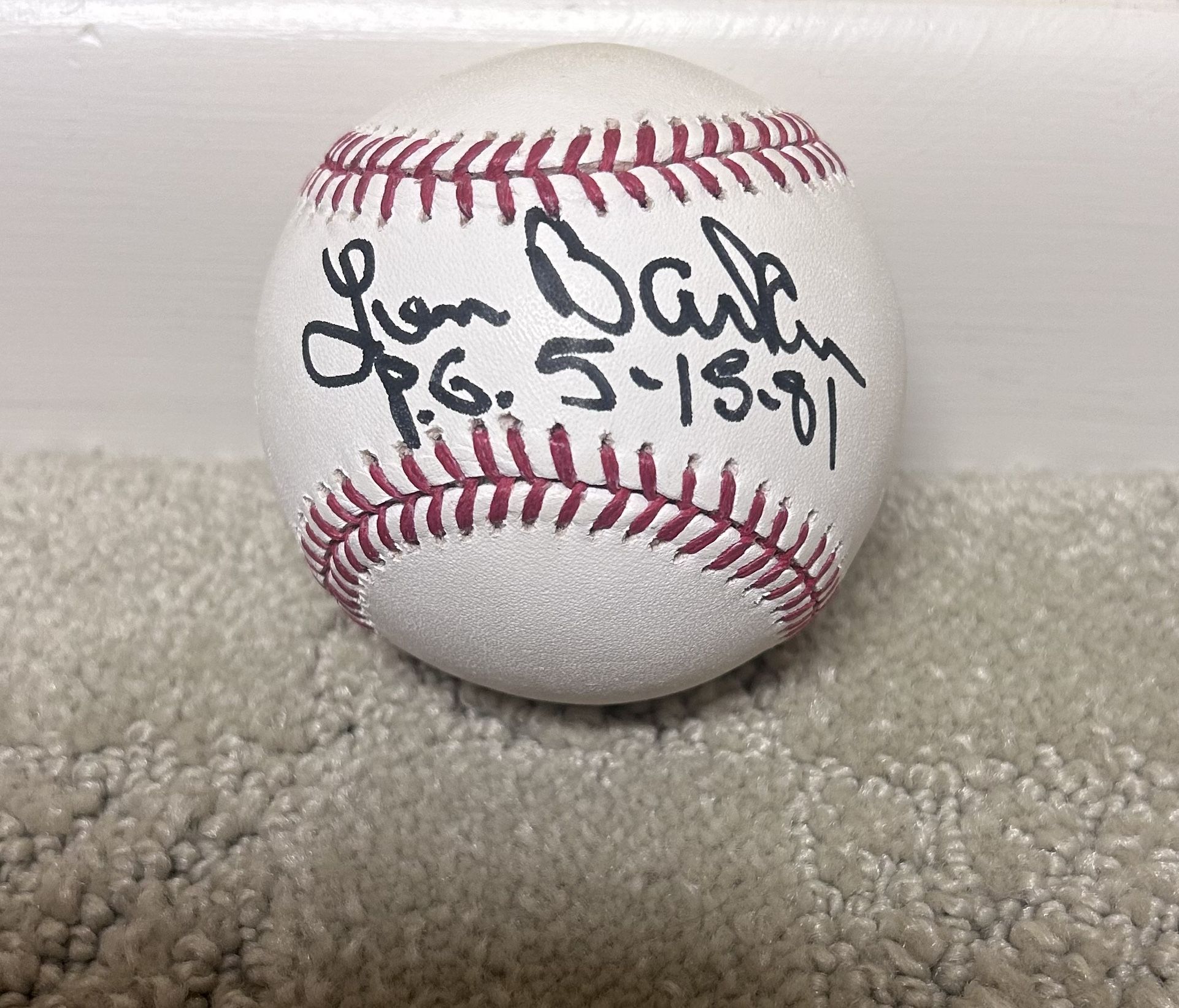 Len Barker Cleveland Indians Autographed Baseball